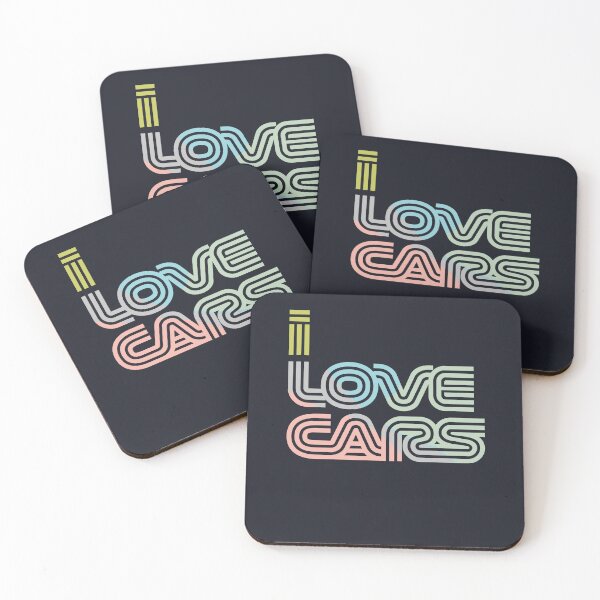 Item preview, I love Cars Colourful Typography Design  designed and sold by Nonsense and Relish.