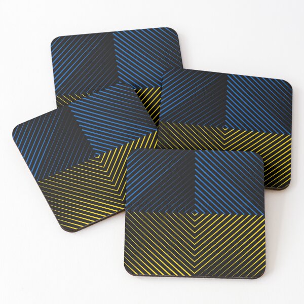Item preview, Optical Illusion, Colors of Ukrainian Flag, Optical Art - Black designed and sold by AlfabetDesign.