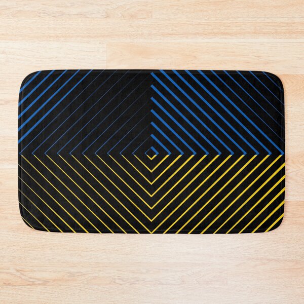 Item preview, Optical Illusion, Colors of Ukrainian Flag, Optical Art - Black designed and sold by AlfabetDesign.