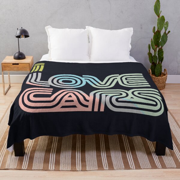 Item preview, I love Cars Colourful Typography Design designed and sold by Nonsense and Relish.
