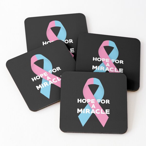 Item preview, Hope For A Miracle Pink Blue Ribbon designed and sold by Luan Huynh.