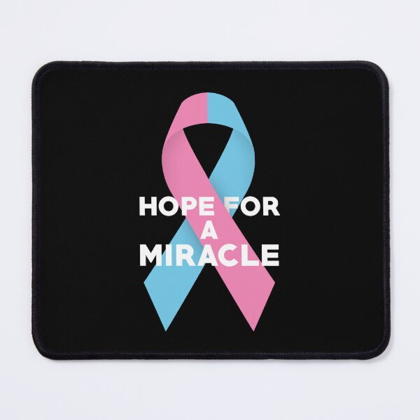 Item preview, Hope For A Miracle Pink Blue Ribbon designed and sold by Luan Huynh.