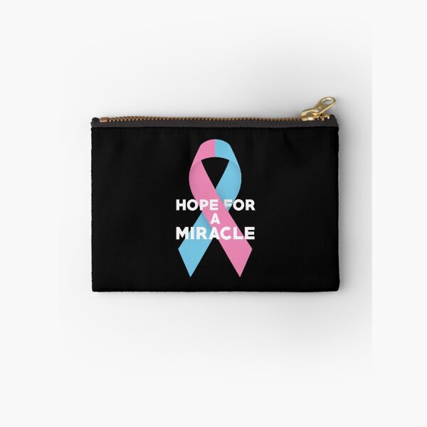 Item preview, Hope For A Miracle Pink Blue Ribbon designed and sold by Luan Huynh.