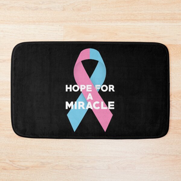 Item preview, Hope For A Miracle Pink Blue Ribbon designed and sold by Luan Huynh.