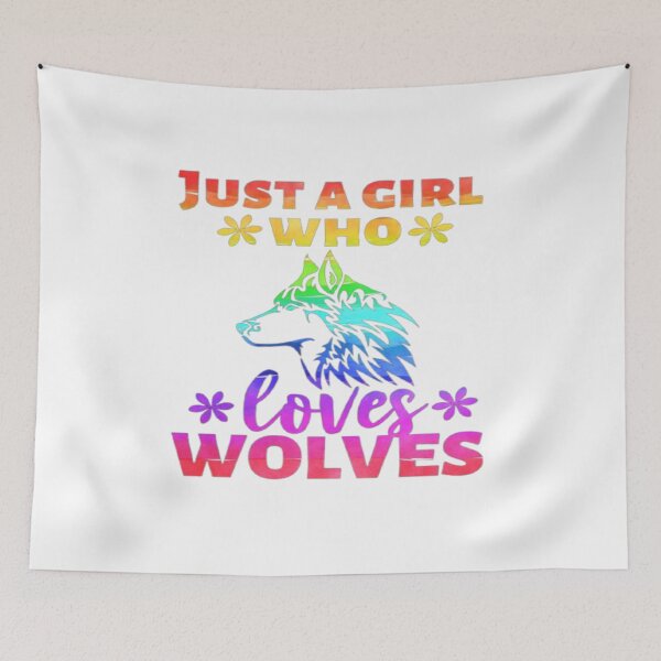 Item preview,  just a girl who loves wolves,  designed and sold by truewear1.