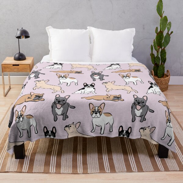 Vista previa del artículo con la obra «Bulldog Francés Rosa», diseñado y vendido por AnaAnaDesign.