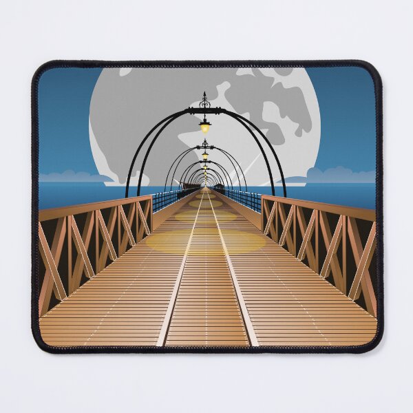 Item preview, Southport Pier with Moon designed and sold by andrewamoore.