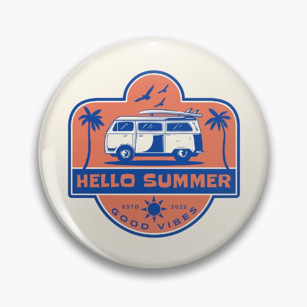 Item preview, Hello Summer Vacation Good Vibes designed and sold by JooArtPrints  ★★★★★.