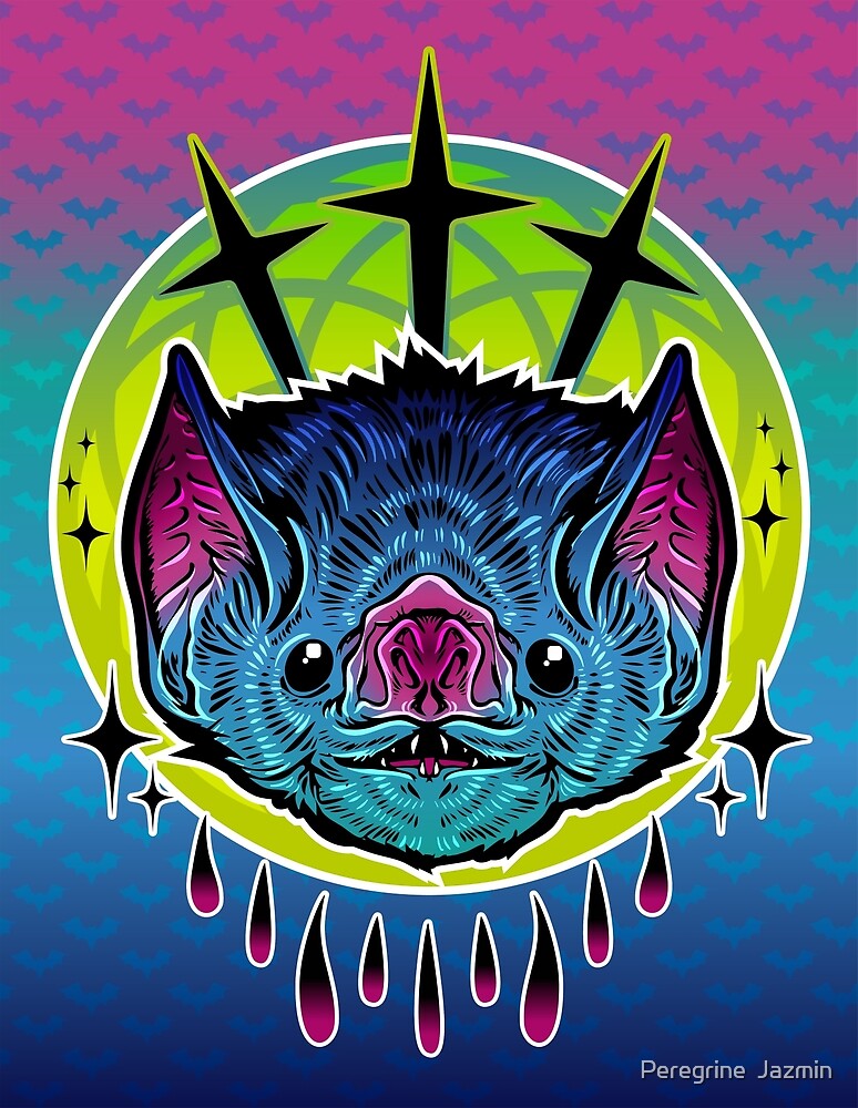 Neon Bat By Peregrine Jazmin Redbubble