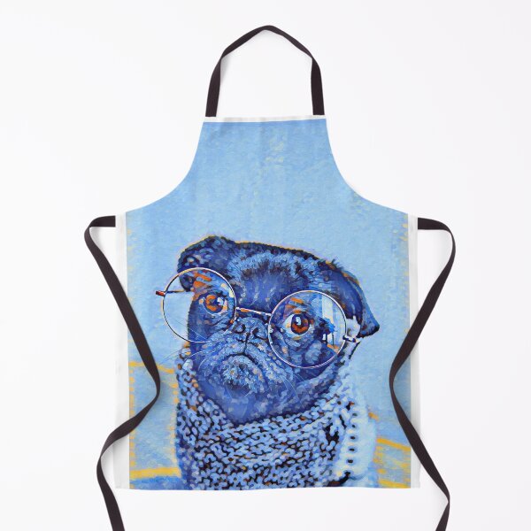 Item preview, Winter Teacher Glasses Pop Art Portrait Puppy Pug Life Art designed and sold by TheWildFlix.