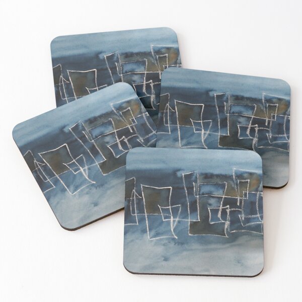 Item preview, City Reflections on the River in mixed media designed and sold by ChillonLeachArt.
