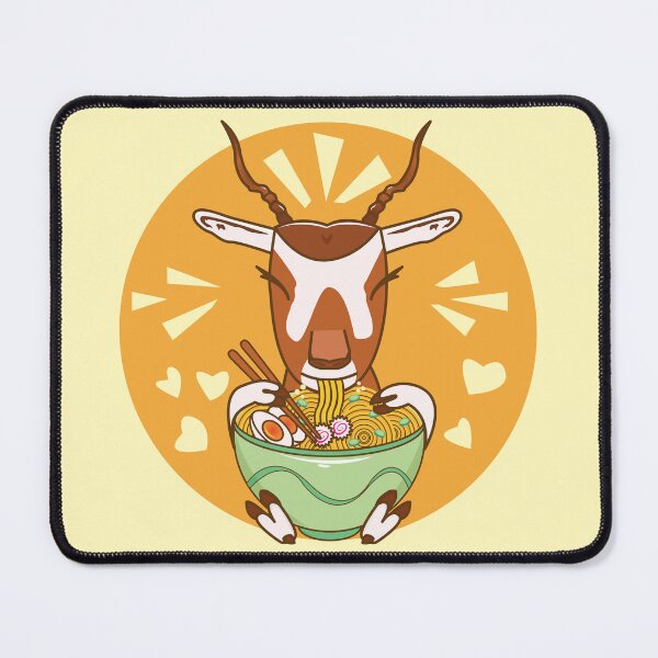 Item preview, Addax eating ramen, Asian noodles food and desert wildlife, wild animals art, Bovidae family, sahara desert, cute animal friendly, wildlife , cute wild animals designed and sold by SGS-.