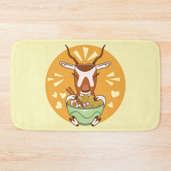Item preview, Addax eating ramen, Asian noodles food and desert wildlife, wild animals art, Bovidae family, sahara desert, cute animal friendly, wildlife , cute wild animals designed and sold by SGS-.
