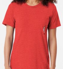 hand holding cigarette and rose Tri-blend T-Shirt