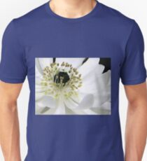 White Anemone Macro Unisex T-Shirt