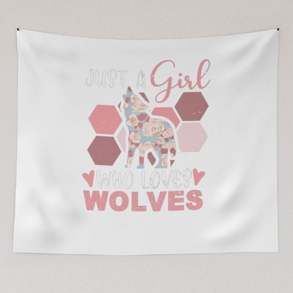 Item preview,   just a girl who loves wolves,  designed and sold by truewear1.