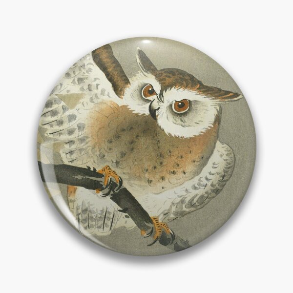 Item preview, Long-eared owl in ginkgo by Ohara Koson designed and sold by see-the-fox.
