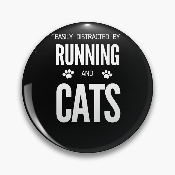 Item preview, Easily Distracted By Running And Cats - Funny Runners I designed and sold by RunPower.