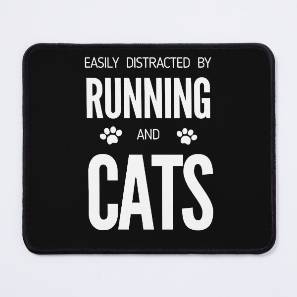 Item preview, Easily Distracted By Running And Cats - Funny Runners I designed and sold by RunPower.