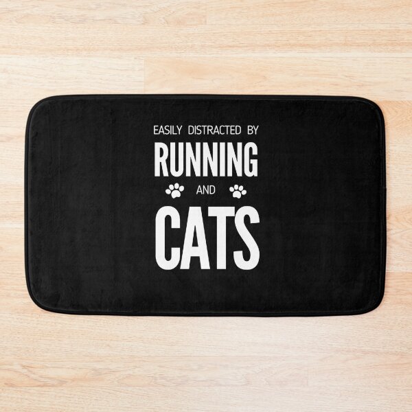 Item preview, Easily Distracted By Running And Cats - Funny Runners I designed and sold by RunPower.