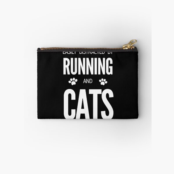 Item preview, Easily Distracted By Running And Cats - Funny Runners I designed and sold by RunPower.