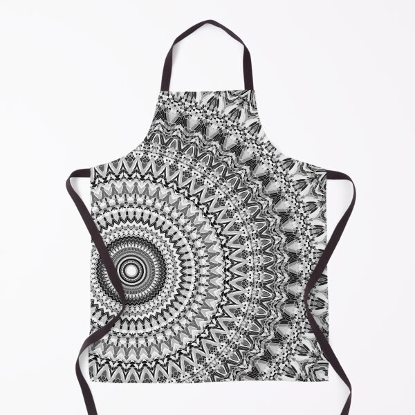 Item preview, Gray Black and White Mandala designed and sold by Kelly Dietrich Mandala & Fractal Art.