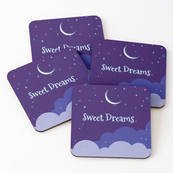 Item preview, Dreamy Art Sweet Dreams With Moon Stars And Clouds designed and sold by risingrocket.