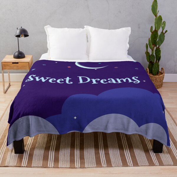 Item preview, Dreamy Art Sweet Dreams With Moon Stars And Clouds designed and sold by risingrocket.
