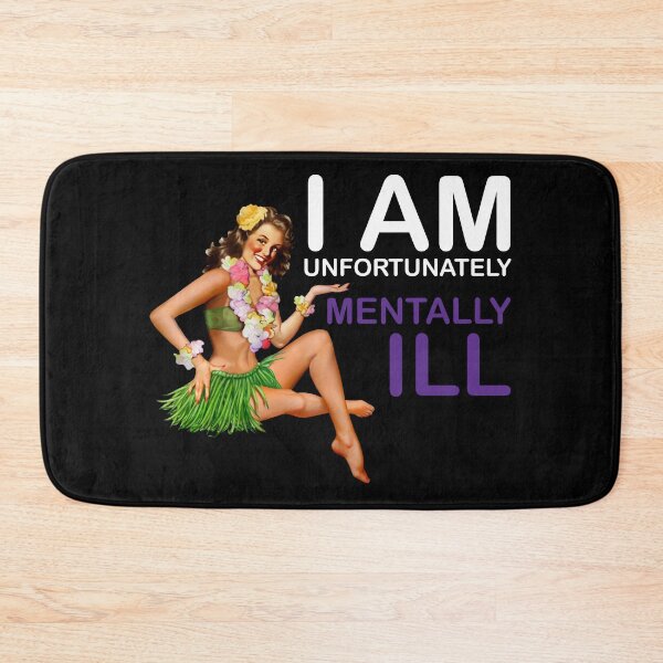 Item preview, Vintage Woman: I am Unfortunately Mentally Ill designed and sold by SomeDesignThing.