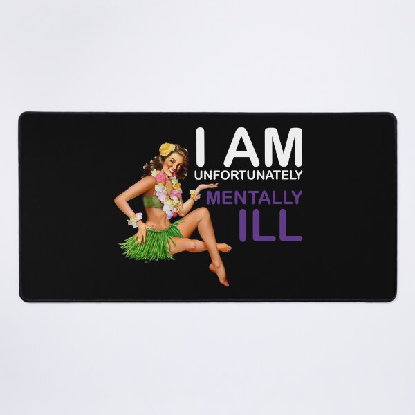 Item preview, Vintage Woman: I am Unfortunately Mentally Ill designed and sold by SomeDesignThing.