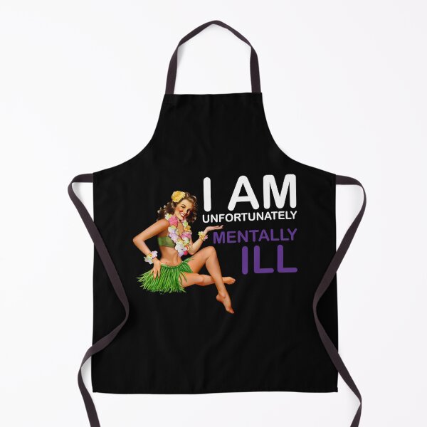 Item preview, Vintage Woman: I am Unfortunately Mentally Ill designed and sold by SomeDesignThing.