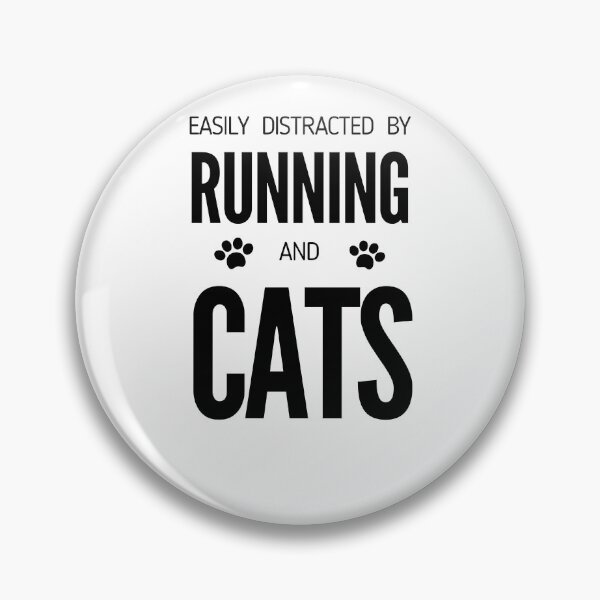 Item preview, Easily Distracted By Running And Cats - Funny Runners II designed and sold by RunPower.