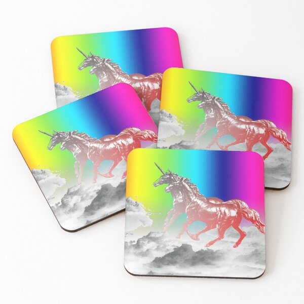 Item preview, Unicorns galloping through the colorful skies designed and sold by Bigrow.