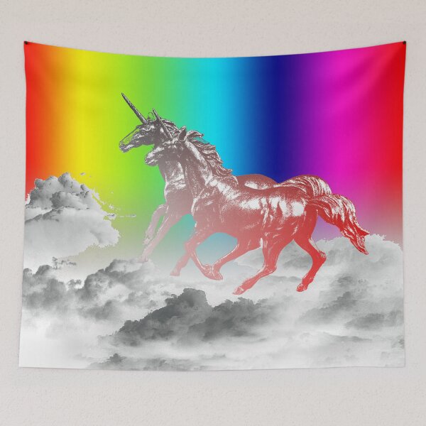 Item preview, Unicorns galloping through the colorful skies designed and sold by Bigrow.