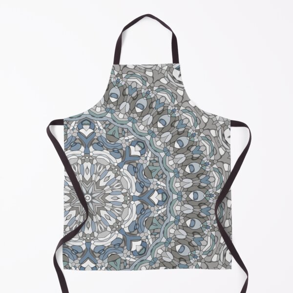 Item preview, Blue Gray and Teal Mandala designed and sold by Kelly Dietrich Mandala & Fractal Art.