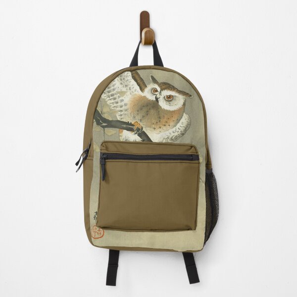 Item preview, Long-eared owl in ginkgo by Ohara Koson designed and sold by see-the-fox.