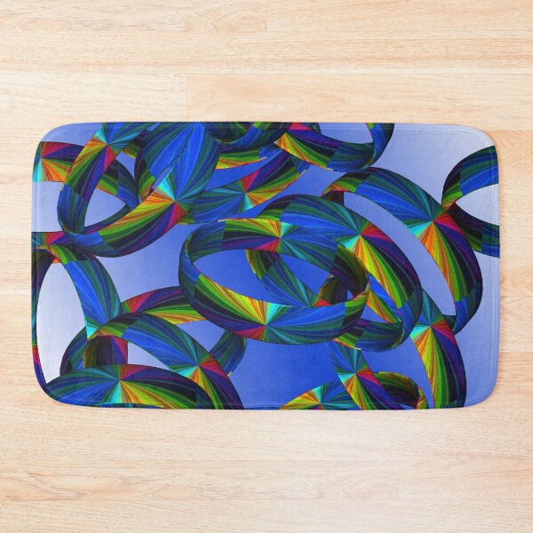 Item preview, Cool rings in a funky design - blue, abstract designed and sold by MarionsArt.