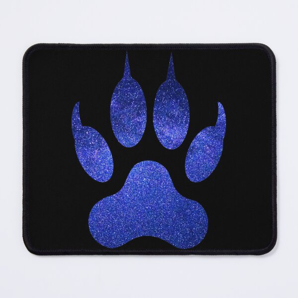 Item preview, Denim Blue Wolf Paw Galaxy designed and sold by MMwolfdogden.