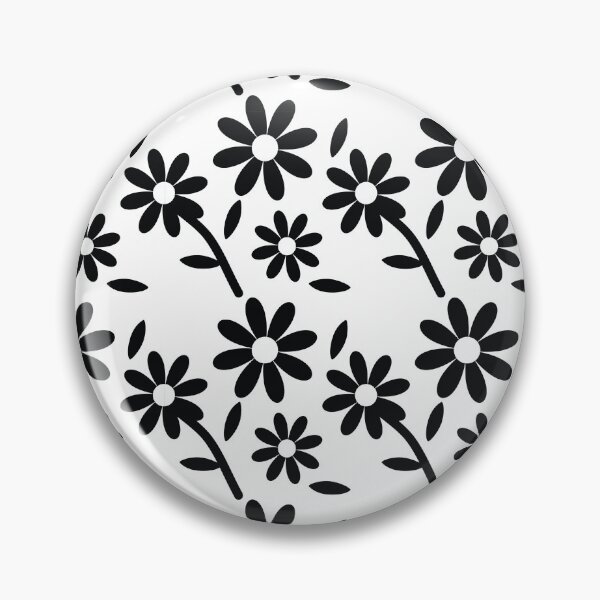 Item preview, Classic Black and White  beautiful Floral pattern Throw Pillow  fancy  gift for wife gift for gilfriend gift for flower lovers gift for mom designed and sold by GhostAmine.
