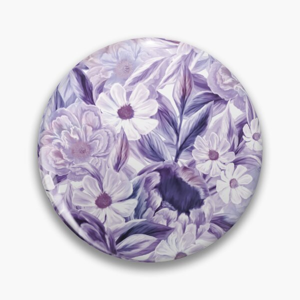 Item preview, Elegant  and classy purple and White Liliac Bloom pattern Throw  pillow  gift for wife gift for gilfriend gift for flower lovers . designed and sold by GhostAmine.