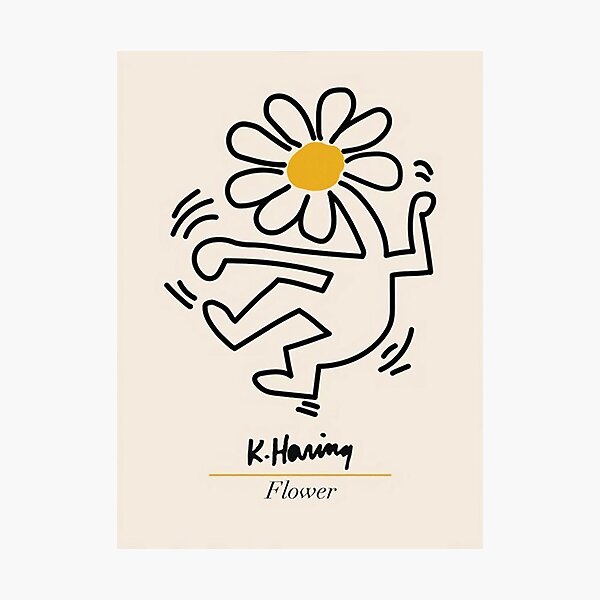 Aesthetic "Haring Dancing" Photographic Print