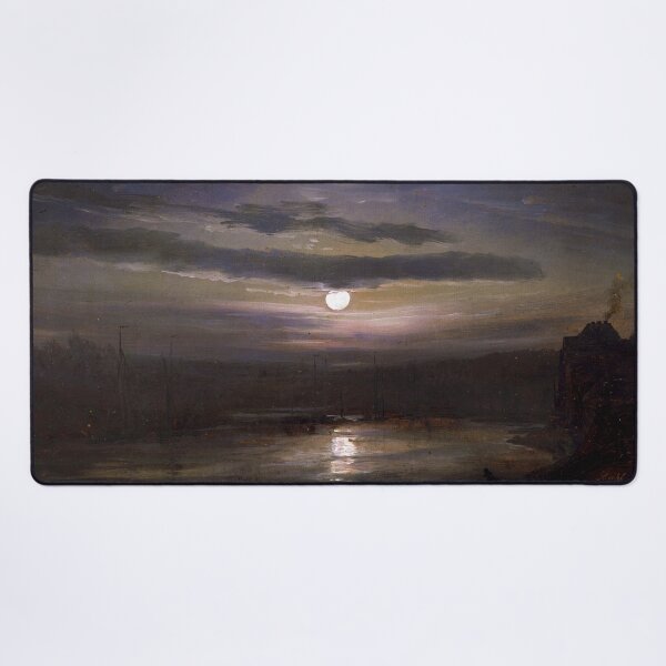 Item preview, The Elbe in Moonlight by Johan Christian Dahl (1846) designed and sold by allhistory.
