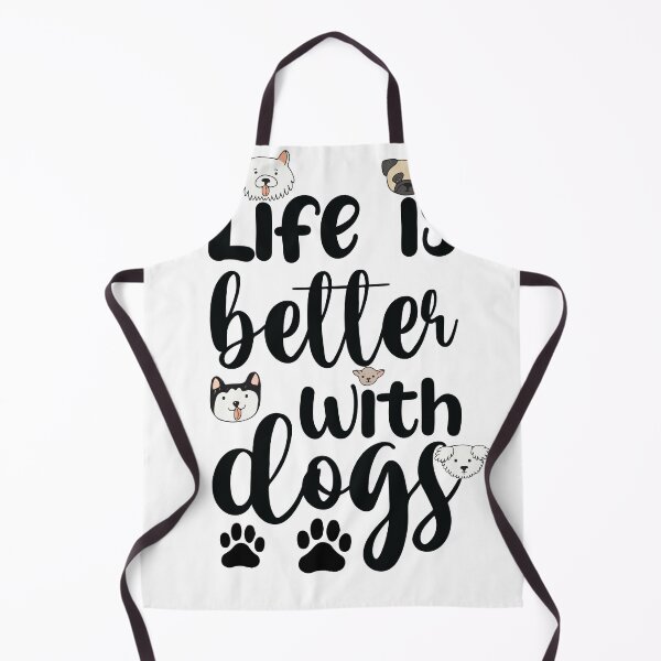 Item preview, "Life Is Better With Dogs" cute and funny dog quote Tshirt for entrance gift for mom for dog dad dog lovers for husky lovers for pug lovers for chihuaua owners designed and sold by GhostAmine.