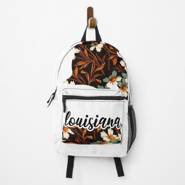 Item preview, Floral Map of USA States Louisiana - Map of Louisiana designed and sold by AmethystMurad.