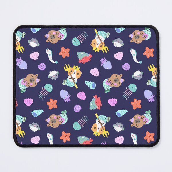 Item preview, Bubu and Moonch, Capybara and Guinea pig Meraid Under the Sea Pattern  designed and sold by Miri-Noristudio.