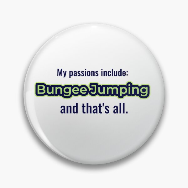 Item preview, Bungee Jumping is my passion designed and sold by cooldesignsalot.
