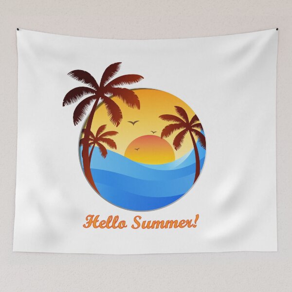 Item preview, sunset hello summer designed and sold by designsmaster99.
