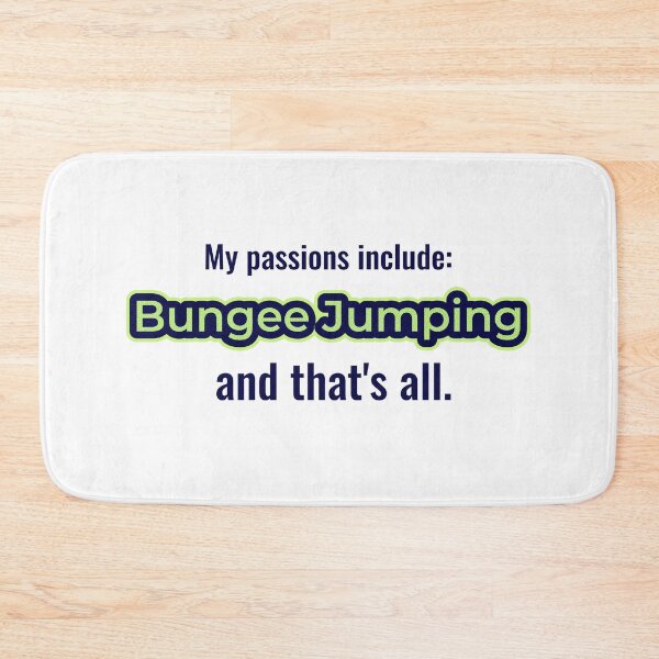Item preview, Bungee Jumping is my passion designed and sold by cooldesignsalot.