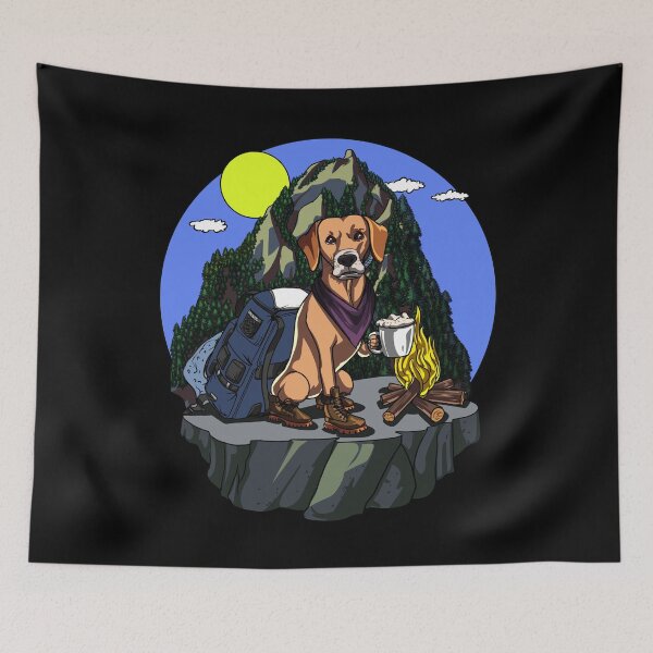 Item preview, Labrador Retriever Dog Camping designed and sold by underheaven.