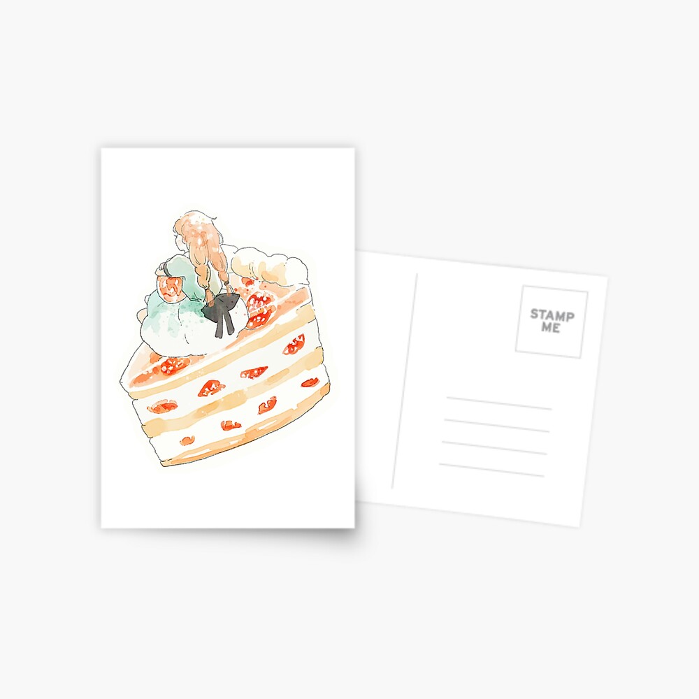 strawberry shortcake girl Postcard